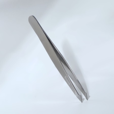 Pinzet begged, 9.5 cm, on blist, silver color, 22dk-2