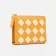 Women's wallet on magnet, yellow color