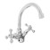 Comer for the Accoona A5671 sink, two -wound, brass, chrome