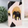 Safe-book wood to the leatherette "Geometry. Elephant" 21x13x5 cm
