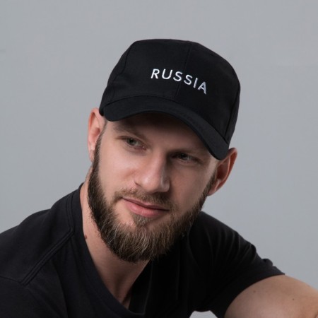 Men's cap "Russia" male, black-5