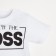 T-shirt Children's baby Me "Little Boss", height 86-92 cm, white color