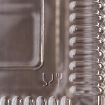 The plastic disposable container with an insoluble lid pr-K-29, 500 ml, 24.8 × 15.2 × 9.2 cm, the color is transparent-3