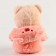 Soft toy "Bear" in a suit, 23 cm, pink color