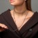 Choker "ice", white color in gray metal 2 rows, 44.5 cm