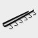 Kitchen holder suspended for 6 objects of the share, 1.5 × 26 × 7 cm, black color