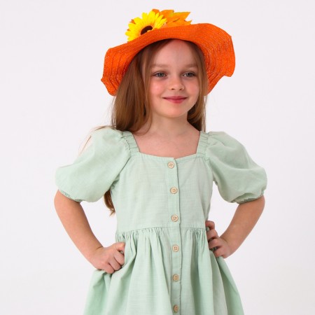 Carnival hat "Autumn bouquet", orange, p. 52–54 cm-3
