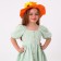 Carnival hat "Autumn bouquet", orange, p. 52–54 cm