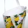 Bag Schoper "Lemons" 35x0.5x40 cm, Department without lightning, without lining, white