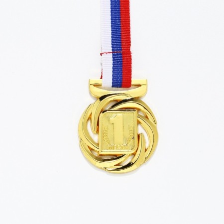 Prize medal 192 diam 4 cm. 1 place. The color of evil. With a ribbon-2