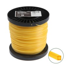Flaim for the trimmer of the tundra, cross -section square, d = 2.4 mm, 240 m, nylon