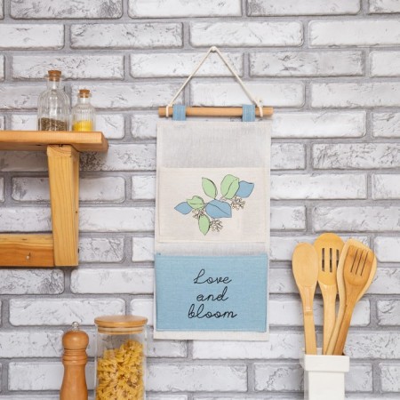 Pocket Textile Ethel "Love and Bloom", 41*20 cm