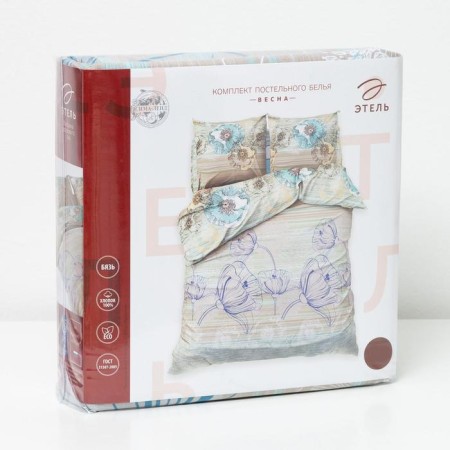 Bed linen "Ethel" Duet Spring 143 × 215 cm - 2 pcs., 240*220 cm, 70 × 70 cm - 2 pcs., 100% HL, calico 125 g/m²-5