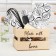 Gift Made with Love: a towel, a mittens-output, a kitchen blade, a corolla, a sponge