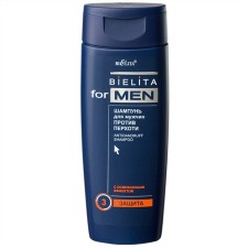 Hair shampoo Bielita for Men “Against Dandruff”, refreshing, 250 ml