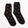 Minaku socks "Royal Lilia", black color, size 36-37 (23 cm)