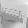 Small side fence for shelf 400, H-50 mm, zinc
