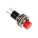 Switch-Knopka, 250 V, 2 A, On-OFF, 2C, D = 10.2 mm, without fixation, metal, red