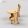 Figure for Florarium Polystone "Table with chairs Flower" set
