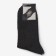 Socks men's woolen color black rubber, size 25
