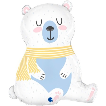 Foil ball 29 ’’ "Polar Bear", figure, 1 pc.