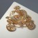 Brooch "Carriage", Rainbow color in gold