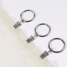 A ring for a cornice, with a clamp, d = 30/38 mm, 10 pcs, in a blister, silver color