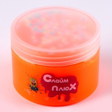 Slime "mother -of -pearl", with charming, orange, 350 g