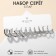 Серьги набор 5 пар «Леди» линии, цвет белый в серебре