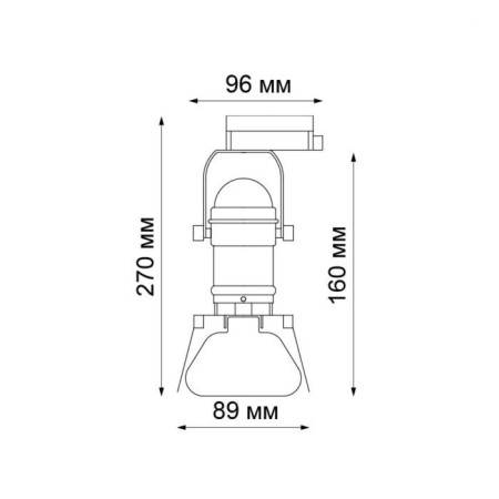 TRACK LOOK PORT 1-F, 1x50W GU10, Black Color Black-1