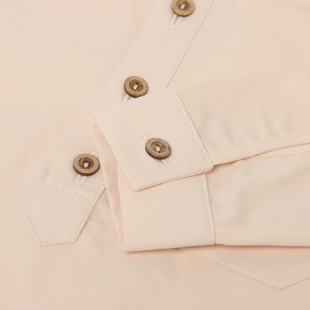 Costume for a boy (shirt and bermuda) minku, ecrew color, height 164 cm-2
