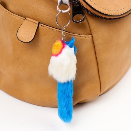 Fluffy on the ring "in a rainbow hat with a rhinestone", mix-4