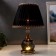 Table lamp 16434/1BK E27 40W black and gold 27.5x27.5x42 cm Risalux