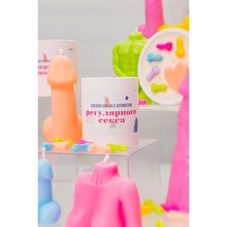 Aromatic candle Pecado BDSM "Regular sex", soy wax, gr. 50-5
