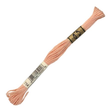 The threads of the DMC 117 (754), 12 pcs. packaged