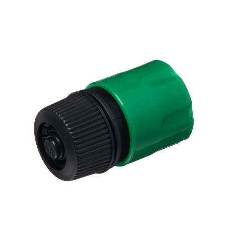 Connector with Aquastop, 1/2 "(12 mm), fast-fast connection, pp-plate, Greengo