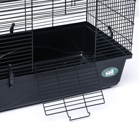 A cage for rodents with a high pallet, 47 x 30 x 35 cm, black-3