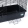 A cage for rodents with a high pallet, 47 x 30 x 35 cm, black