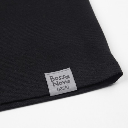 T -shirt for a boy "Basic", height 140 cm, black color-3