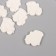 Decor for the creativity of Polystone "Steam" White set 6 pcs 3x2.8 cm