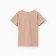 Baby T -shirt with a lowered shoulder, beige color, height 128 cm