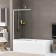 Shower curtain for the bath Wasserkraft Main 41S02-100 Wasserschutz, 1000x1400 mm, sliding