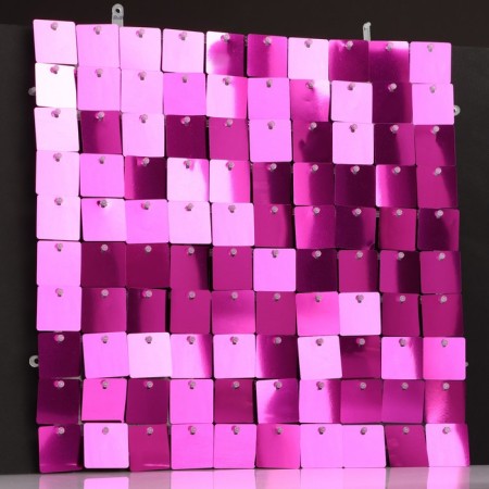 Panel with sequins for photo zones, square, 30*30cm, purple color-1