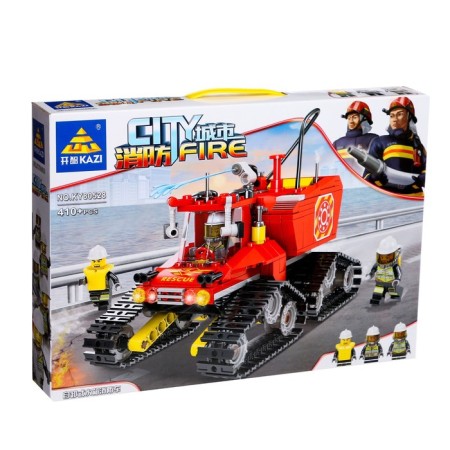 Designer Firefighters "Caterpillar Machine", shoots with water, 410 parts-3