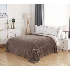 Madeline bedspread, size 220x240 cm, coffee color