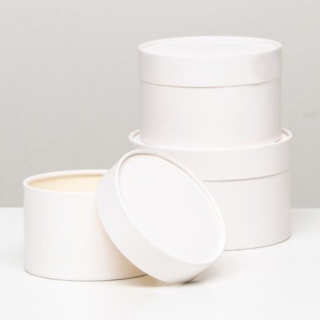 Set of hats 3 in 1, white, 16 x 10 cm, 14 x 9 cm, 13 x 8.5 cm-1