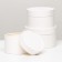 Set of hats 3 in 1, white, 16 x 10 cm, 14 x 9 cm, 13 x 8.5 cm