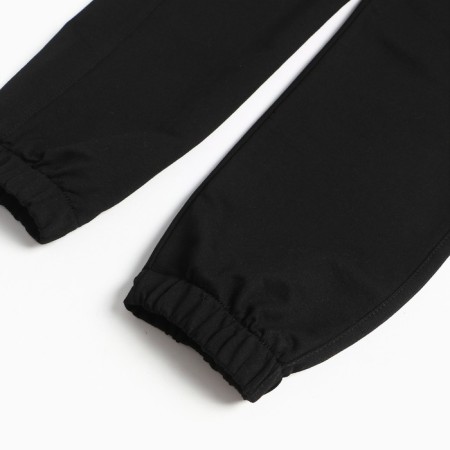 Sports pants for boys, black color, height 158 ​​cm-5