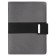 Organizer on the rings A5, 80 sheets, leatherette, line, with a knife, gray