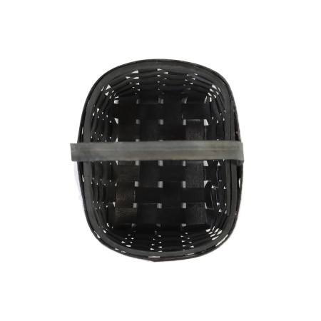 Wicker basket 22 x 17 x 11 cm, handle h = 16, gray with Bahram-5